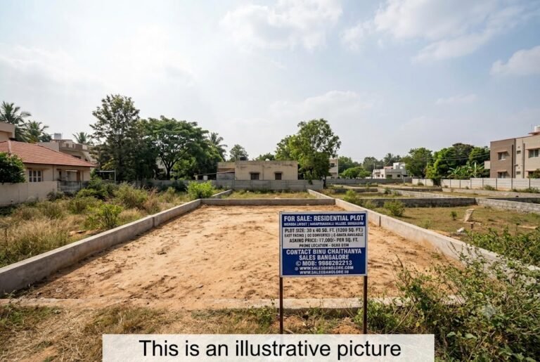 30&40.East facing site available for sale in nisarga layout