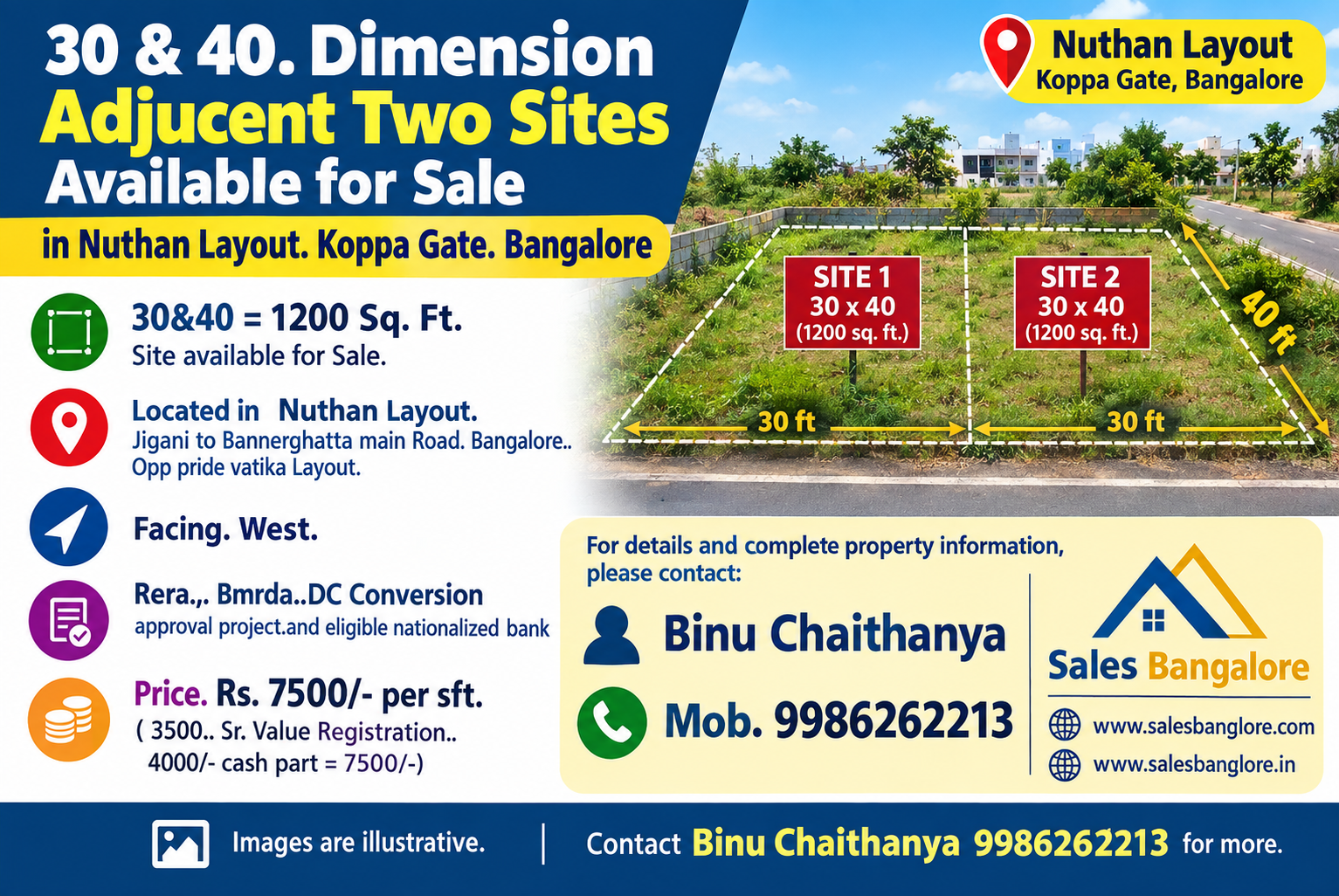 salesbanglore.in for nuthan layout